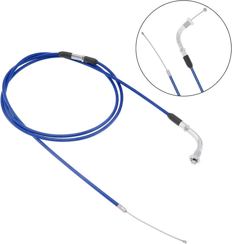 Windance 190cm 74.8" High Performanc Motorcycle Refitting Throttle Cable, Adjustable Flat Slide Carburetor Throttle Cable Fit for Honda Yamaha Keihin GY6 Scooter ATV (Navy Blue) - Image 5